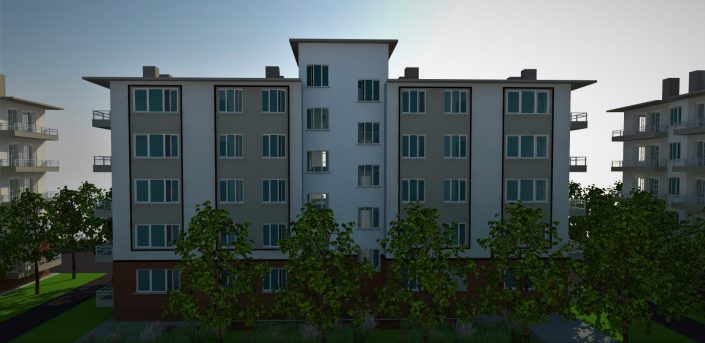 Bayburt 2+1 80 Adet Lojman Binası