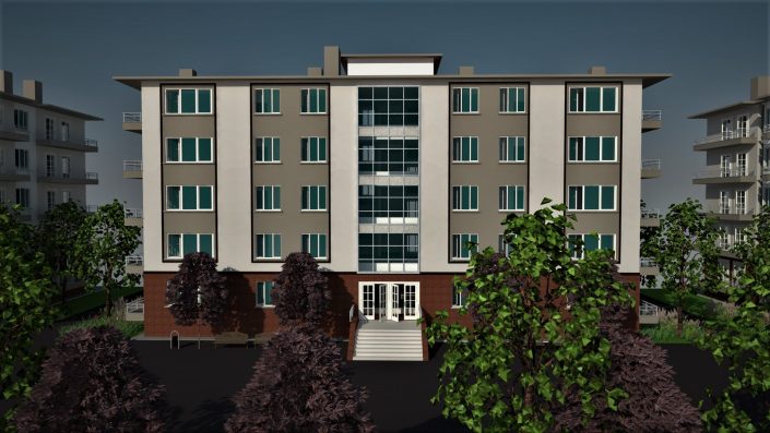 Bayburt 2+1 80 Adet Lojman Binası